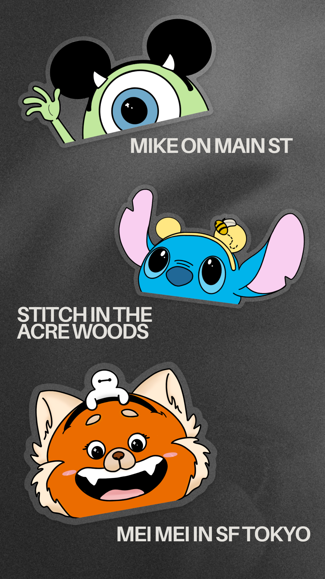 Park buddies - transparent stickers