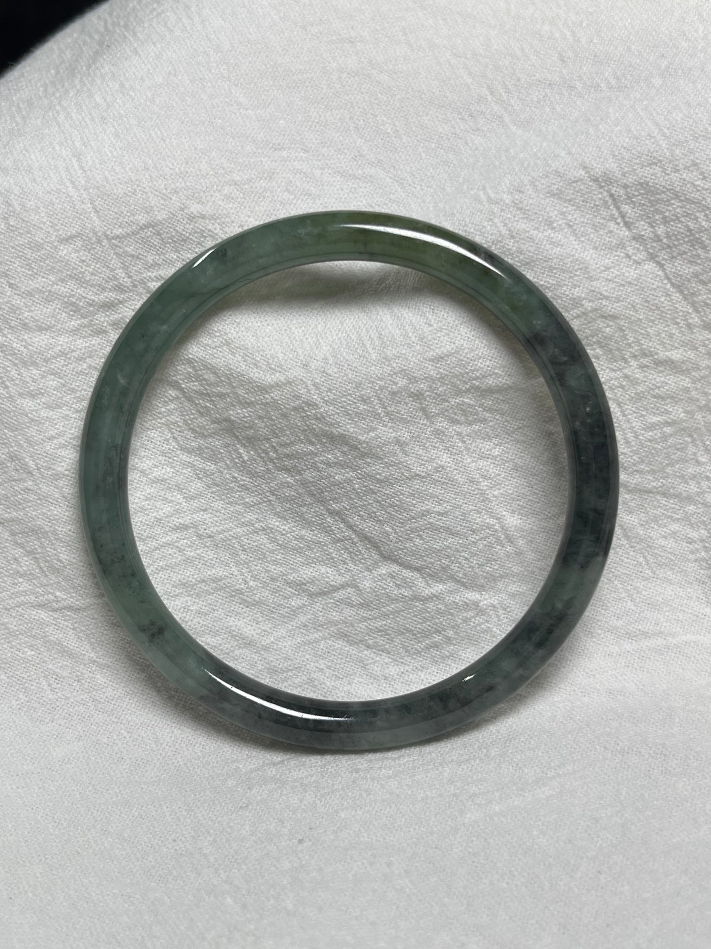 Wuji icy Jadeite jade (size: 54.4 mm) • #6768