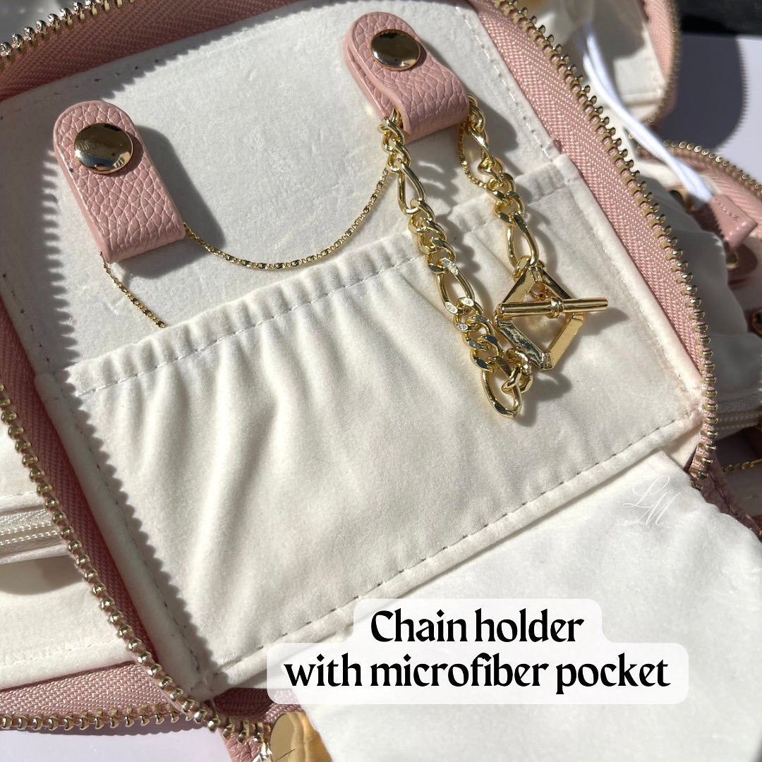 Jewelry travel wallet — cute travel case • PICK YOUR COLOR!