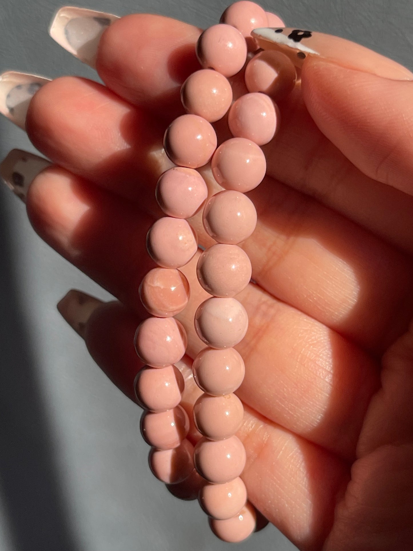 🍓 Strawberry Stick-O | AA+ Pink Opal | gemstone jewelry | LOVED&MORE