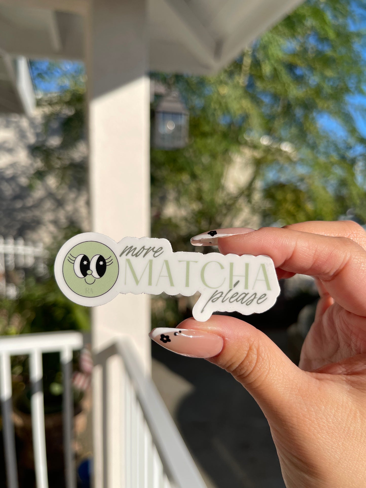 More matcha please | Chai again sticker