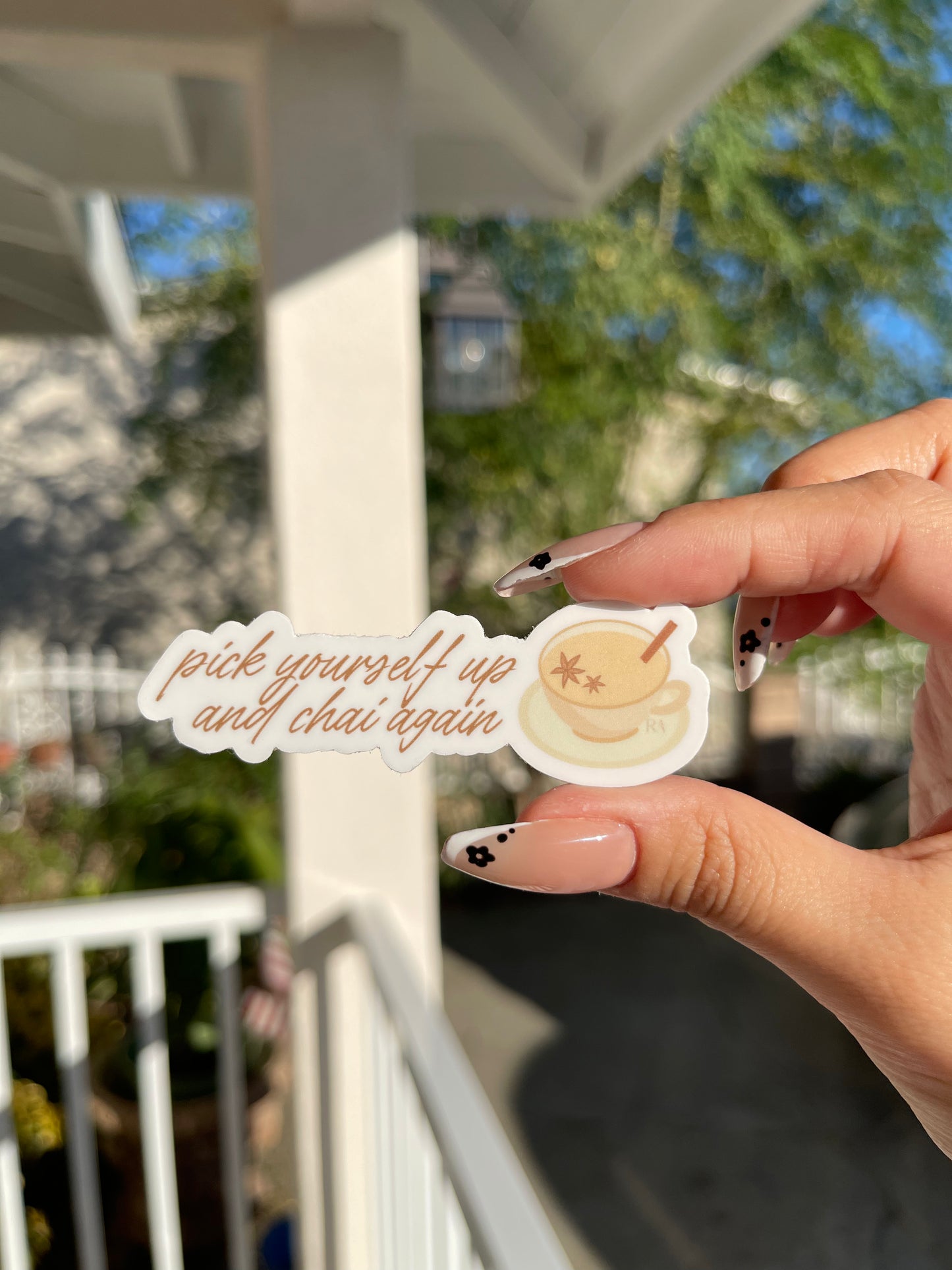 More matcha please | Chai again sticker