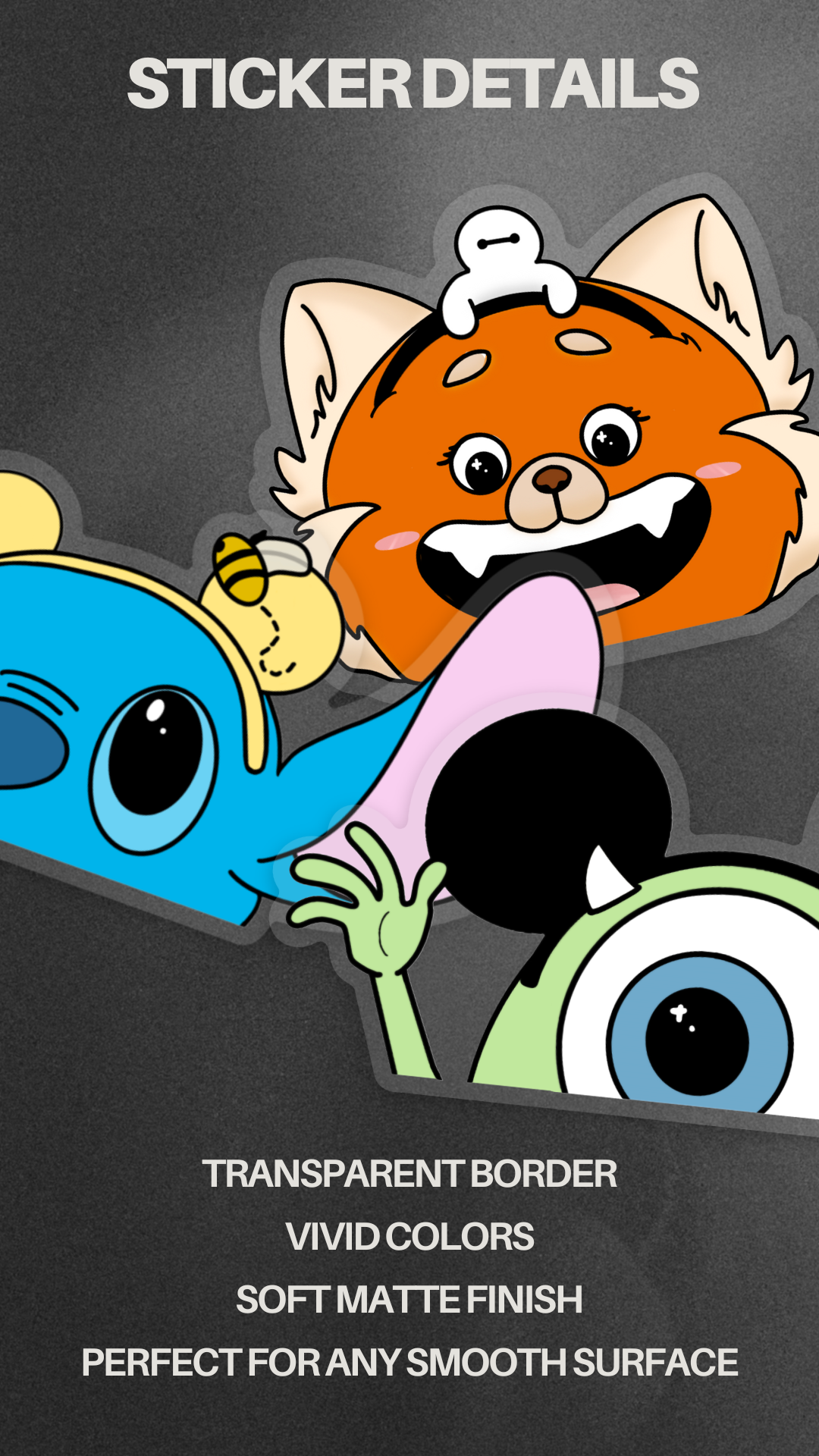 Park buddies - transparent stickers