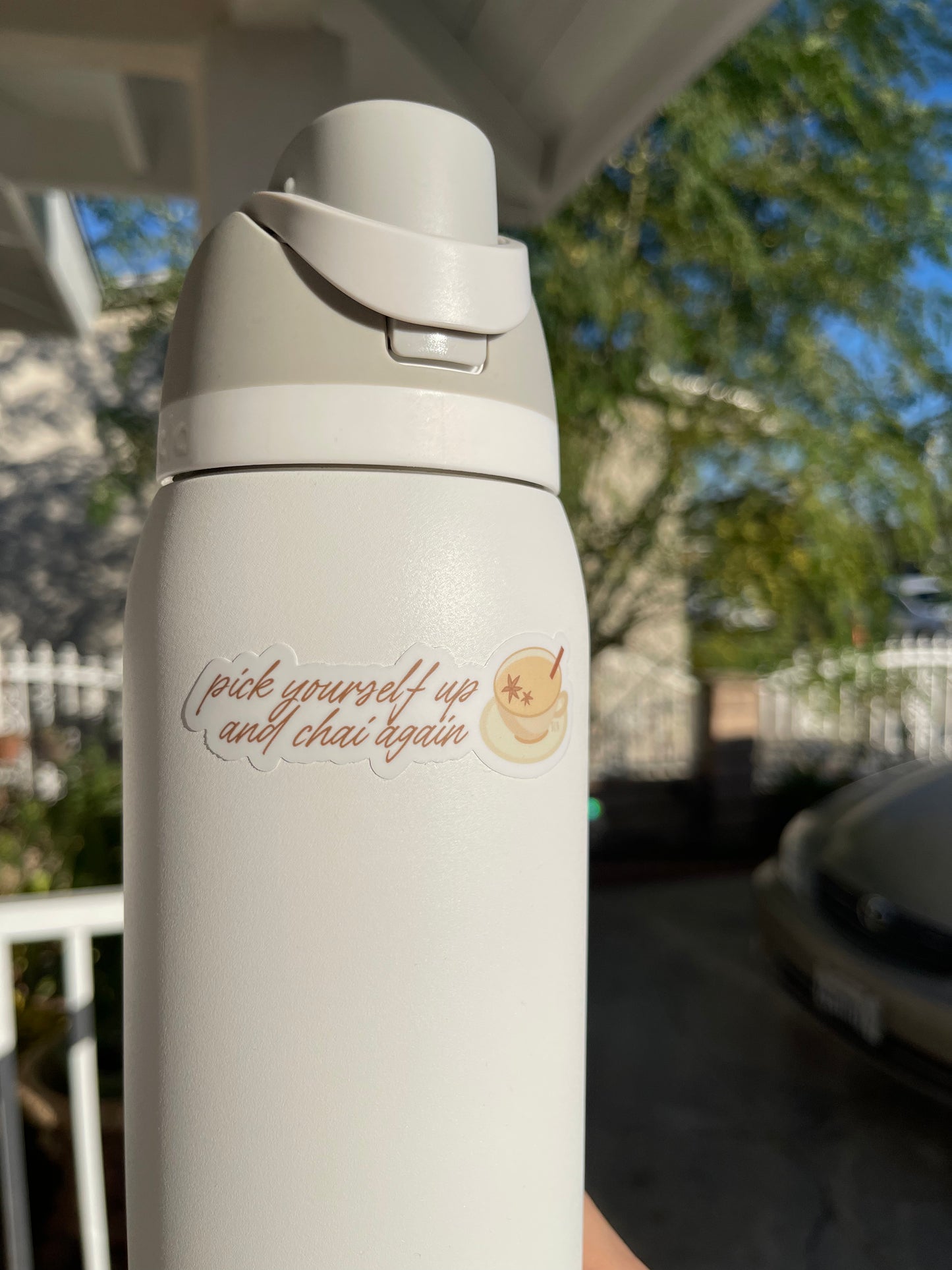 More matcha please | Chai again sticker