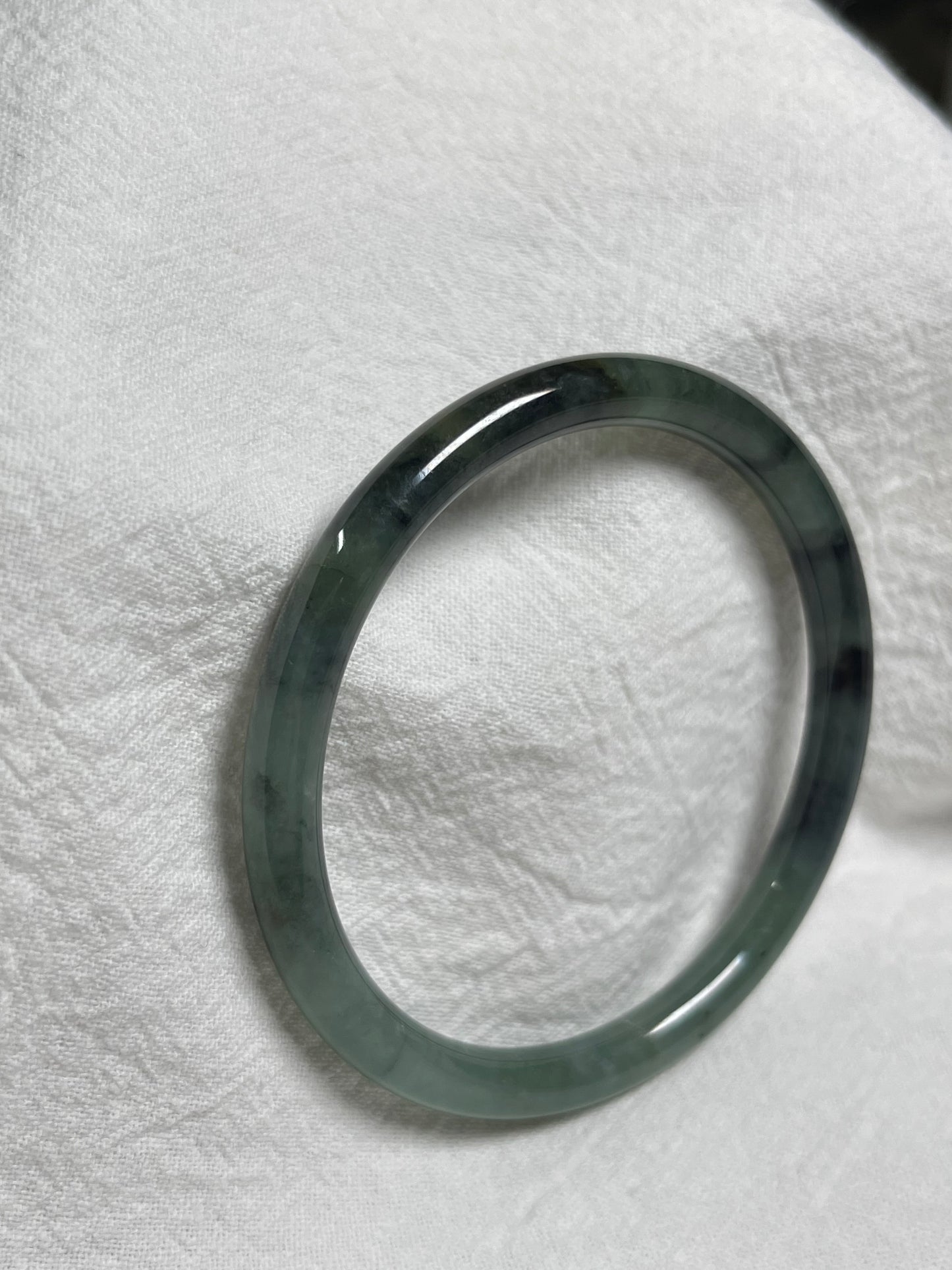 Wuji icy Jadeite jade (size: 56.3 mm) • #3164