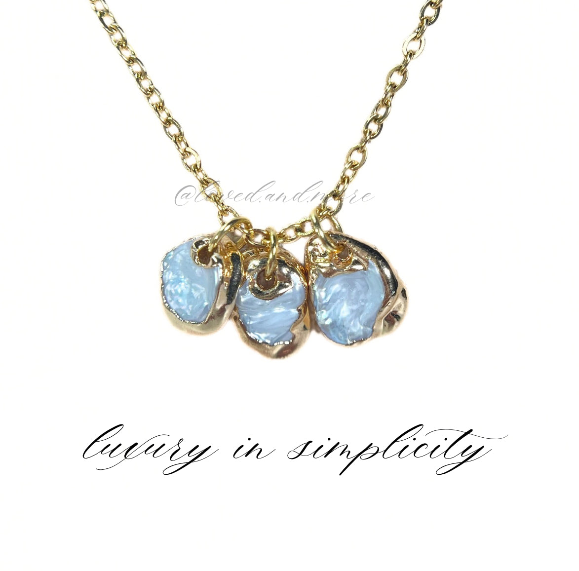 Keshi pearl necklace