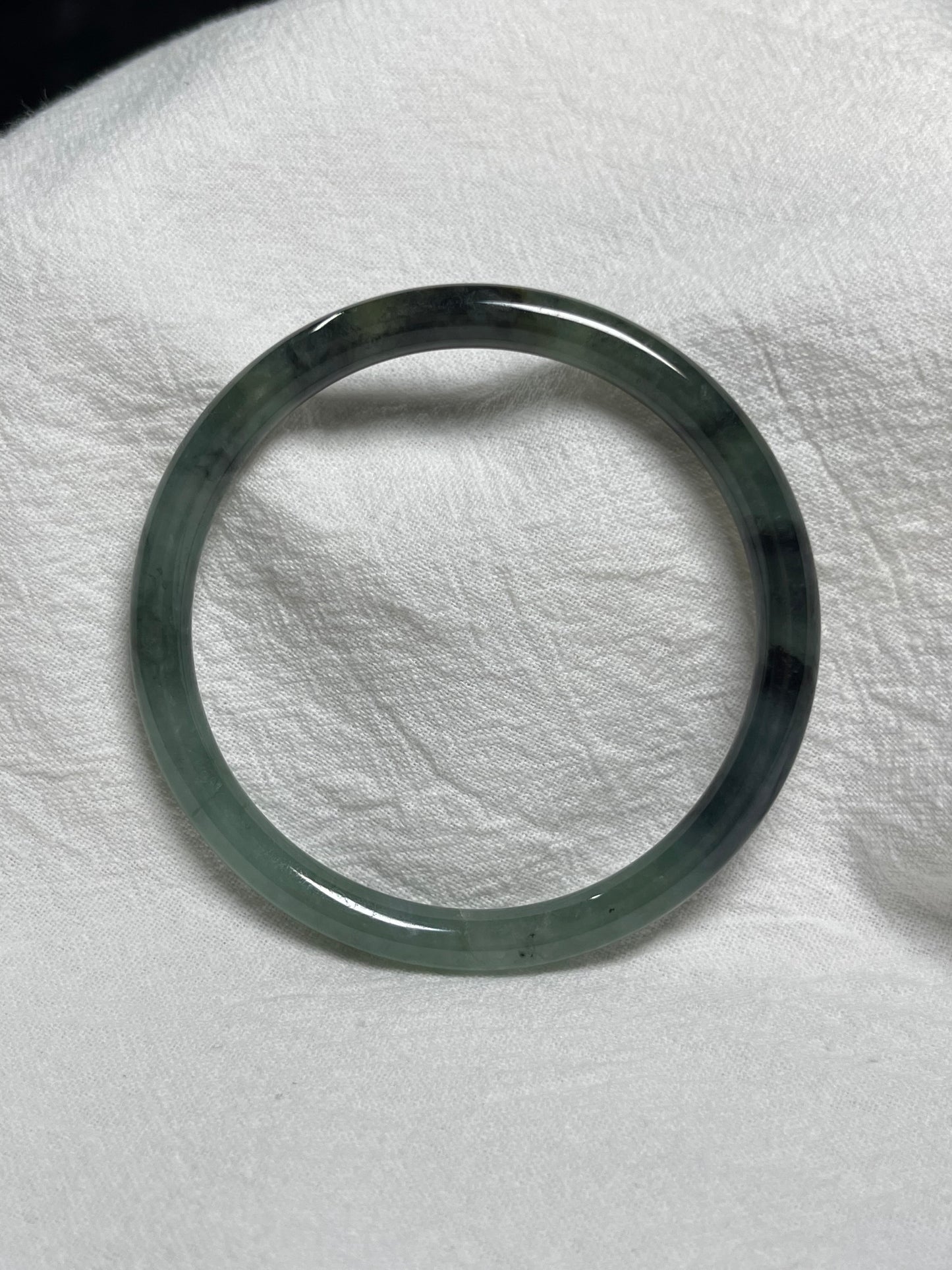 Wuji icy Jadeite jade (size: 56.3 mm) • #3164