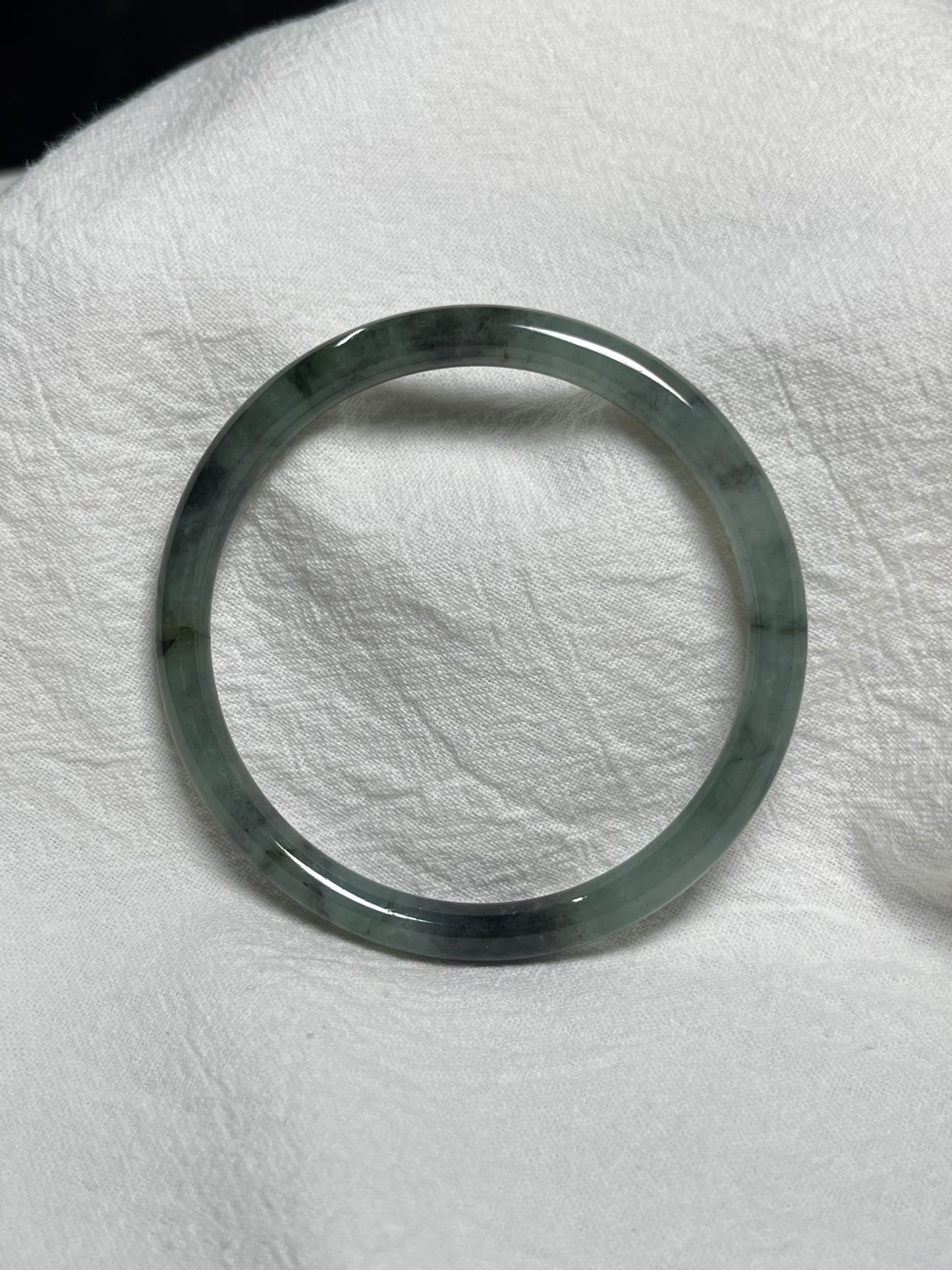 Wuji icy Jadeite jade (size: 56.4 mm) • #5511