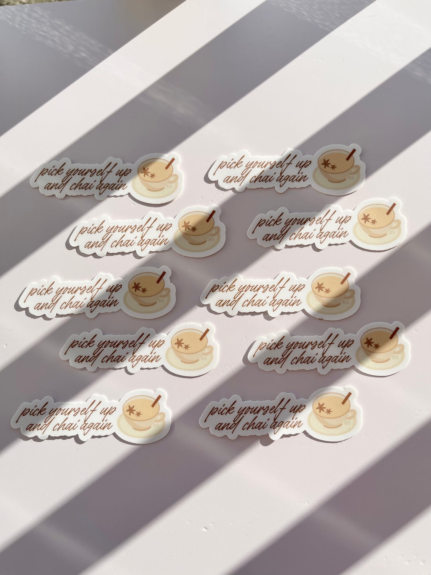 More matcha please | Chai again sticker