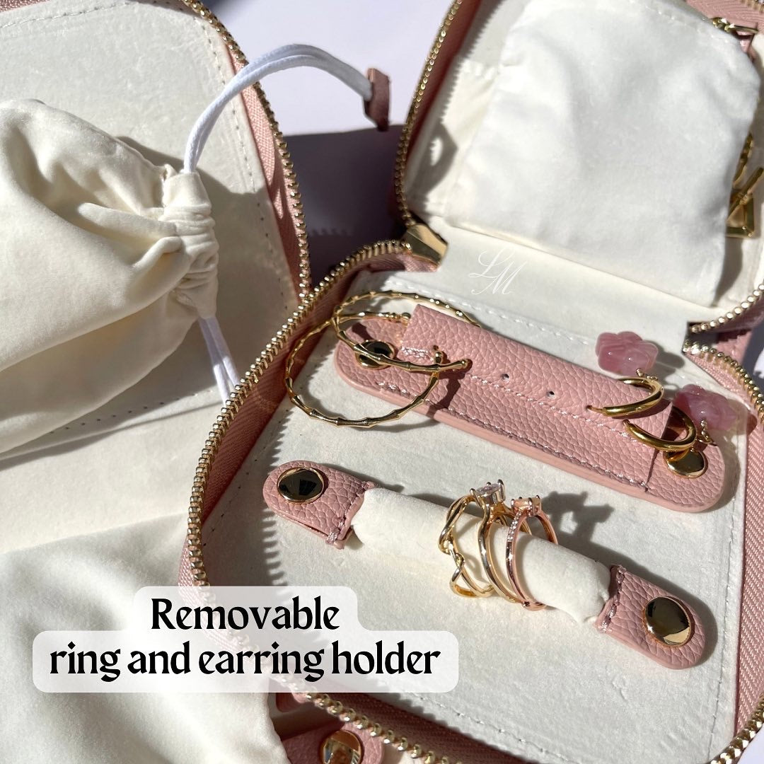 Jewelry travel wallet — cute travel case • PICK YOUR COLOR!