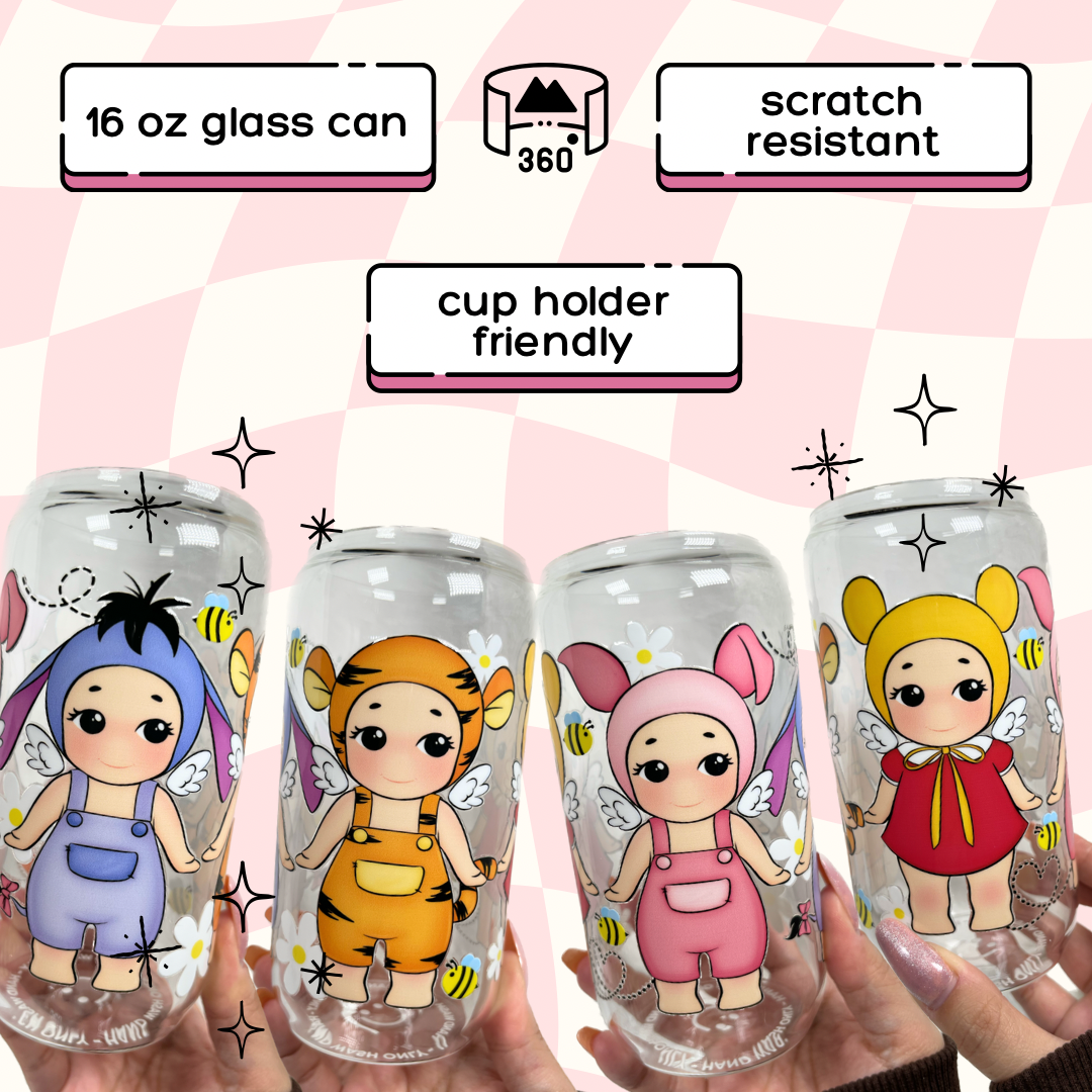 16 oz glass can • acre woods sonny cup • gift ideas for her