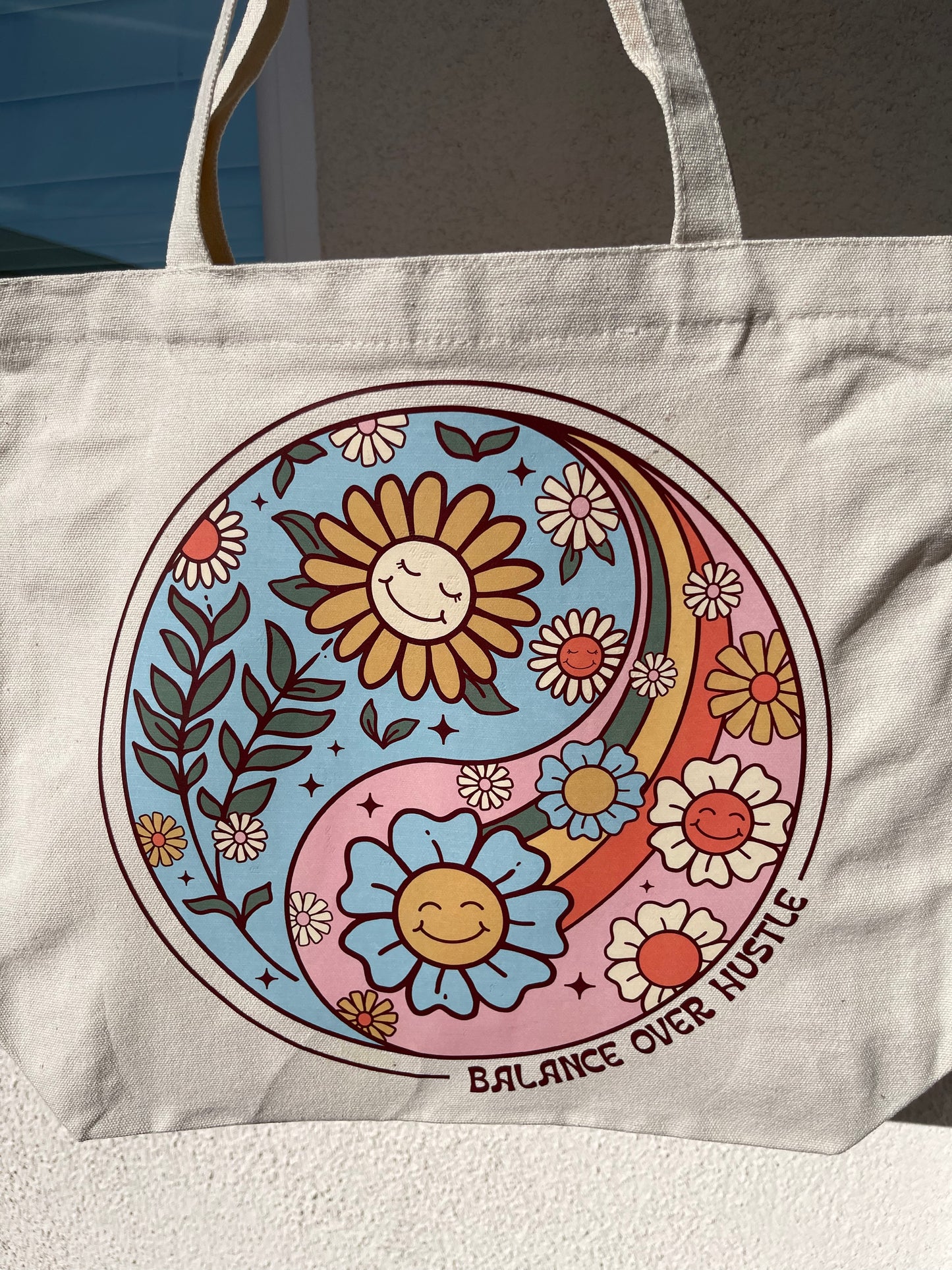 ✿ Yin Yang retro tote bag ✿