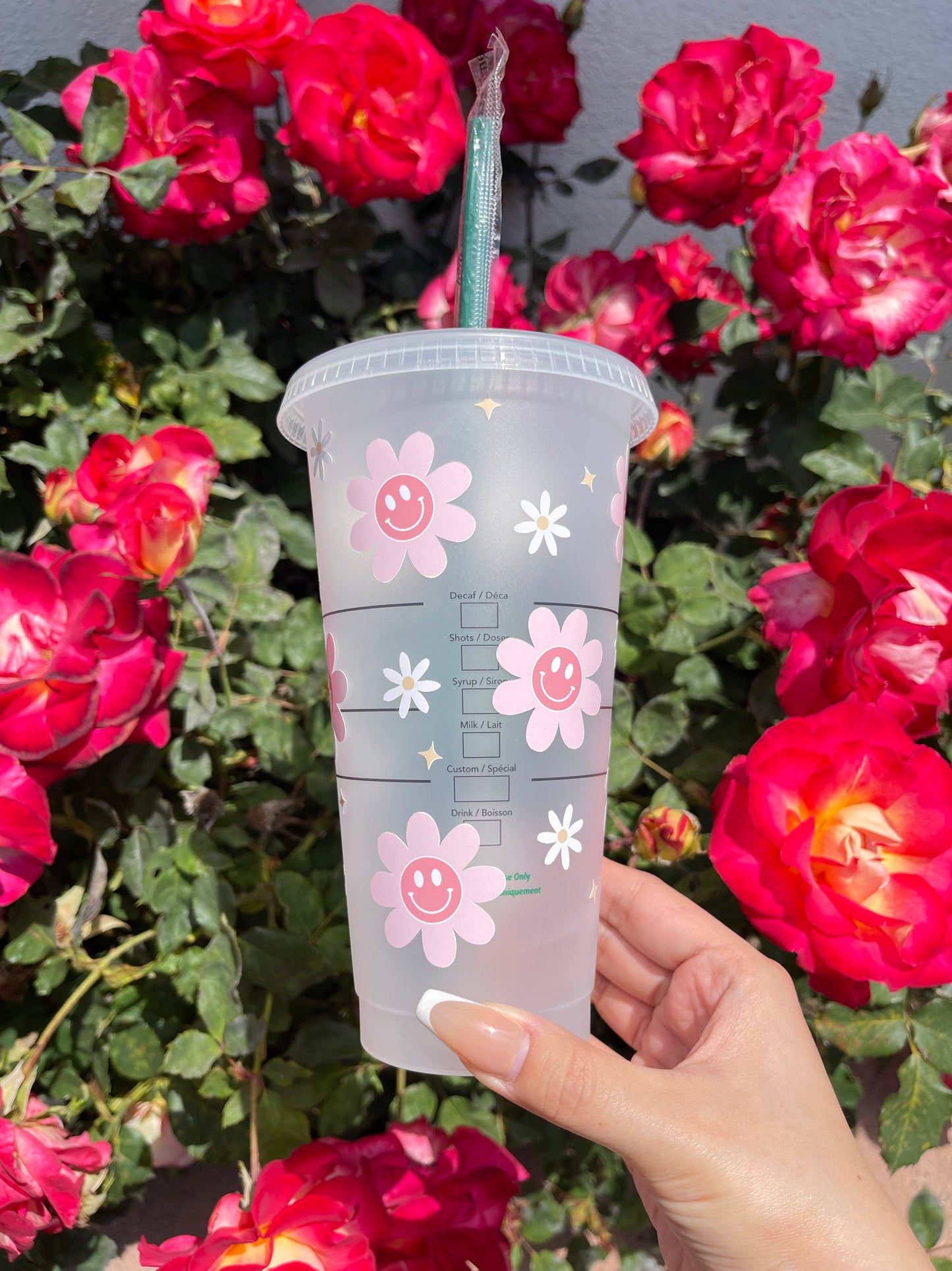 Happy Sunflowers - PERMANENT VINYL - *TUMBLER*