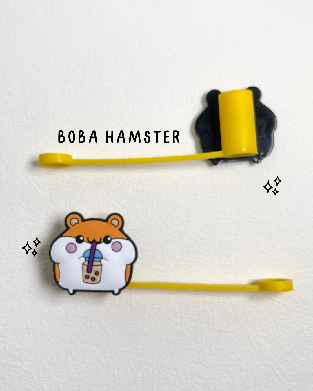 Boba friends | 6-8mm REGULAR STRAW COVERS • cute character straw covers