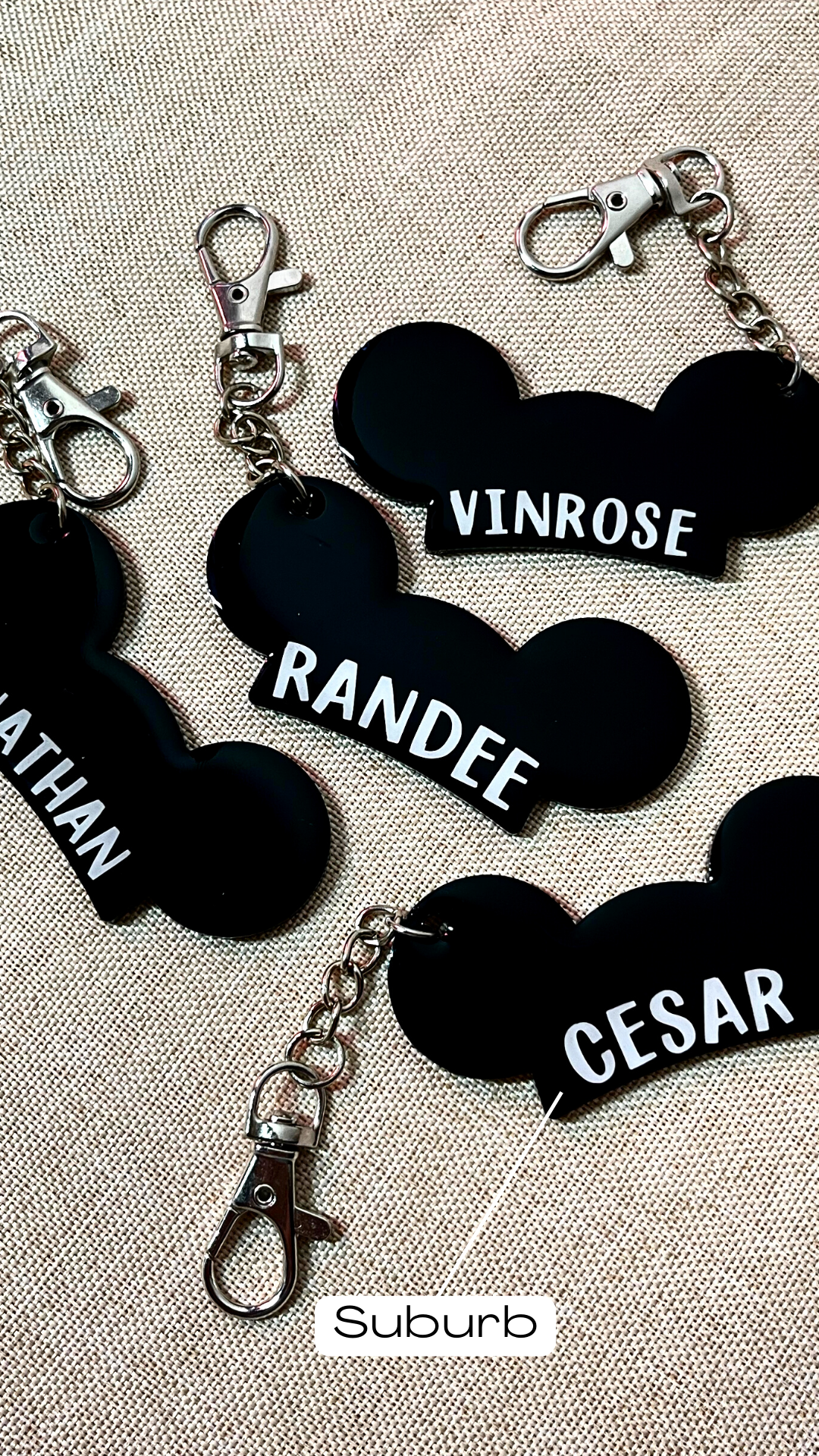 KEYCHAINS • magic ears keychain • personalized name keychains