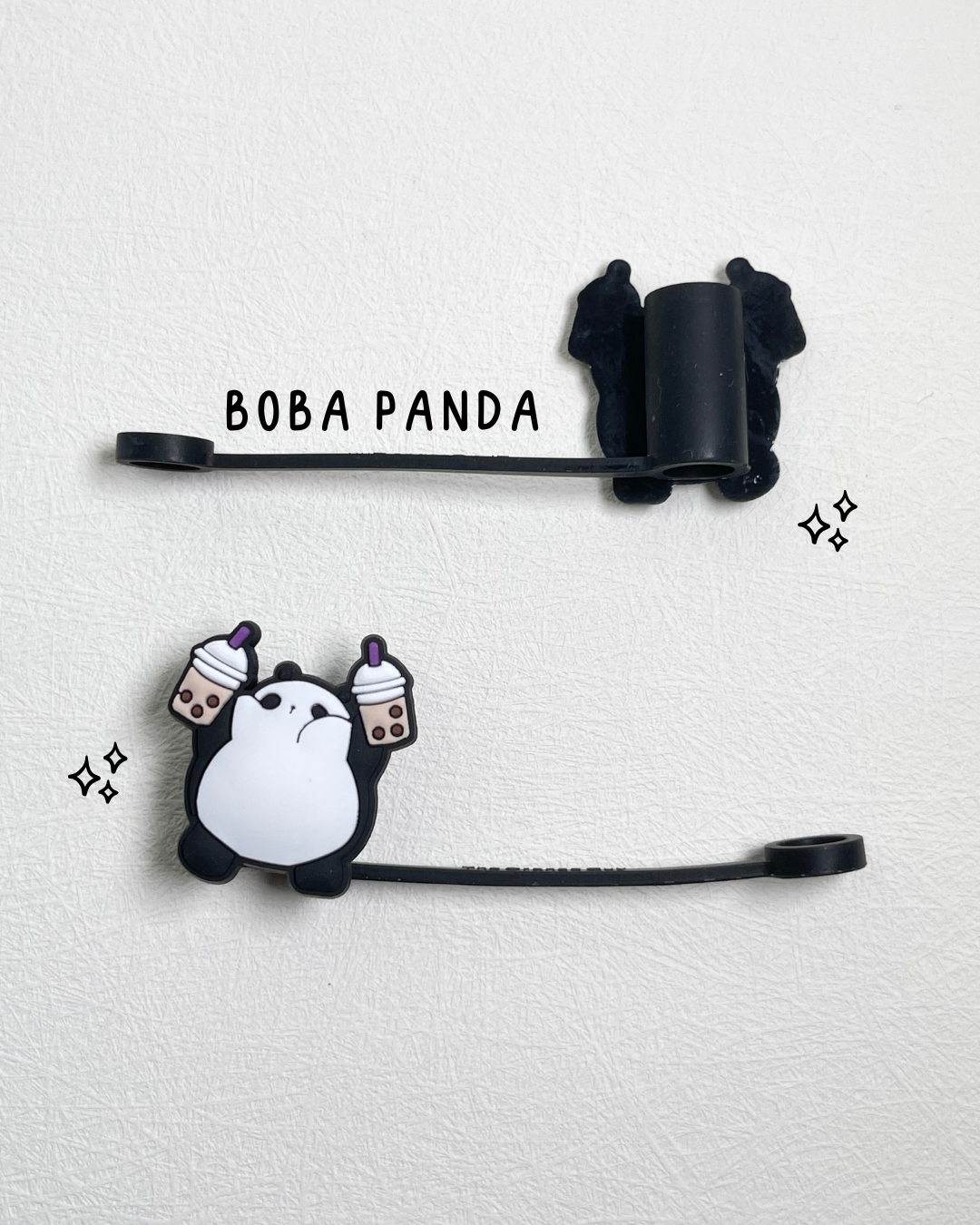 Boba friends | 6-8mm REGULAR STRAW COVERS • cute character straw covers