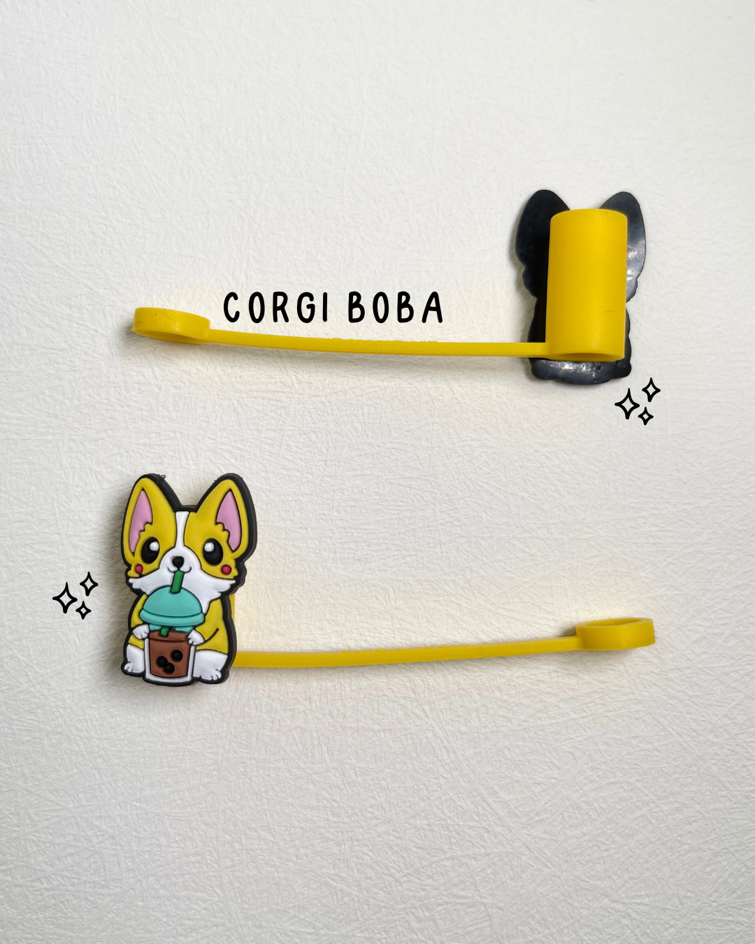 Boba friends | 6-8mm REGULAR STRAW COVERS • cute character straw covers