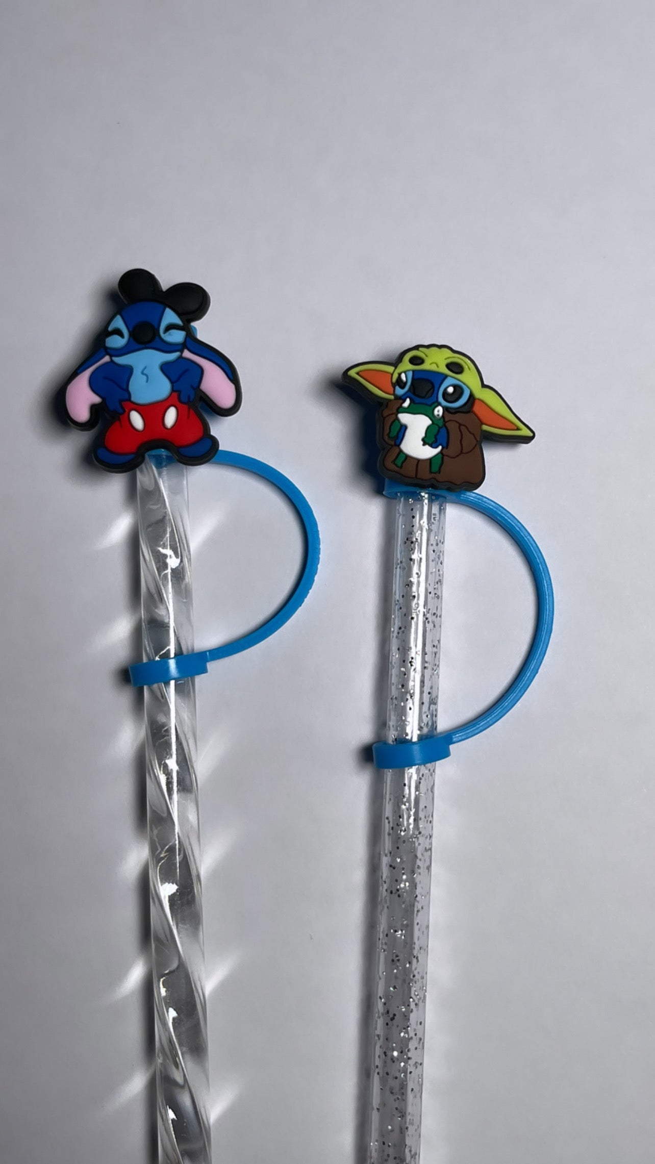 Stitch Straw Covers | 6-8 REGULAR STRAW COVERS • Cute character Straw Covers