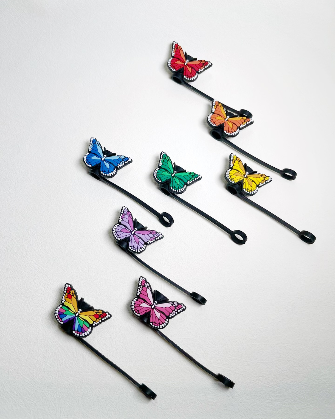 Butterfly mariposa | 6-8 REGULAR STRAW COVERS