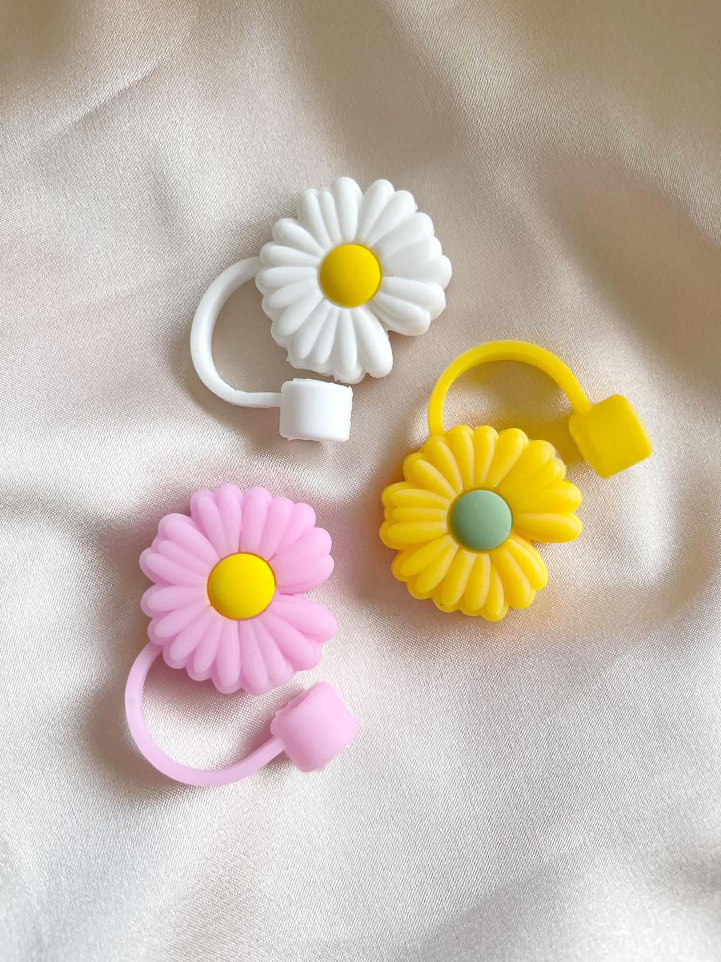 WHITE Daisy | 6-8mm REGULAR STRAW COVER