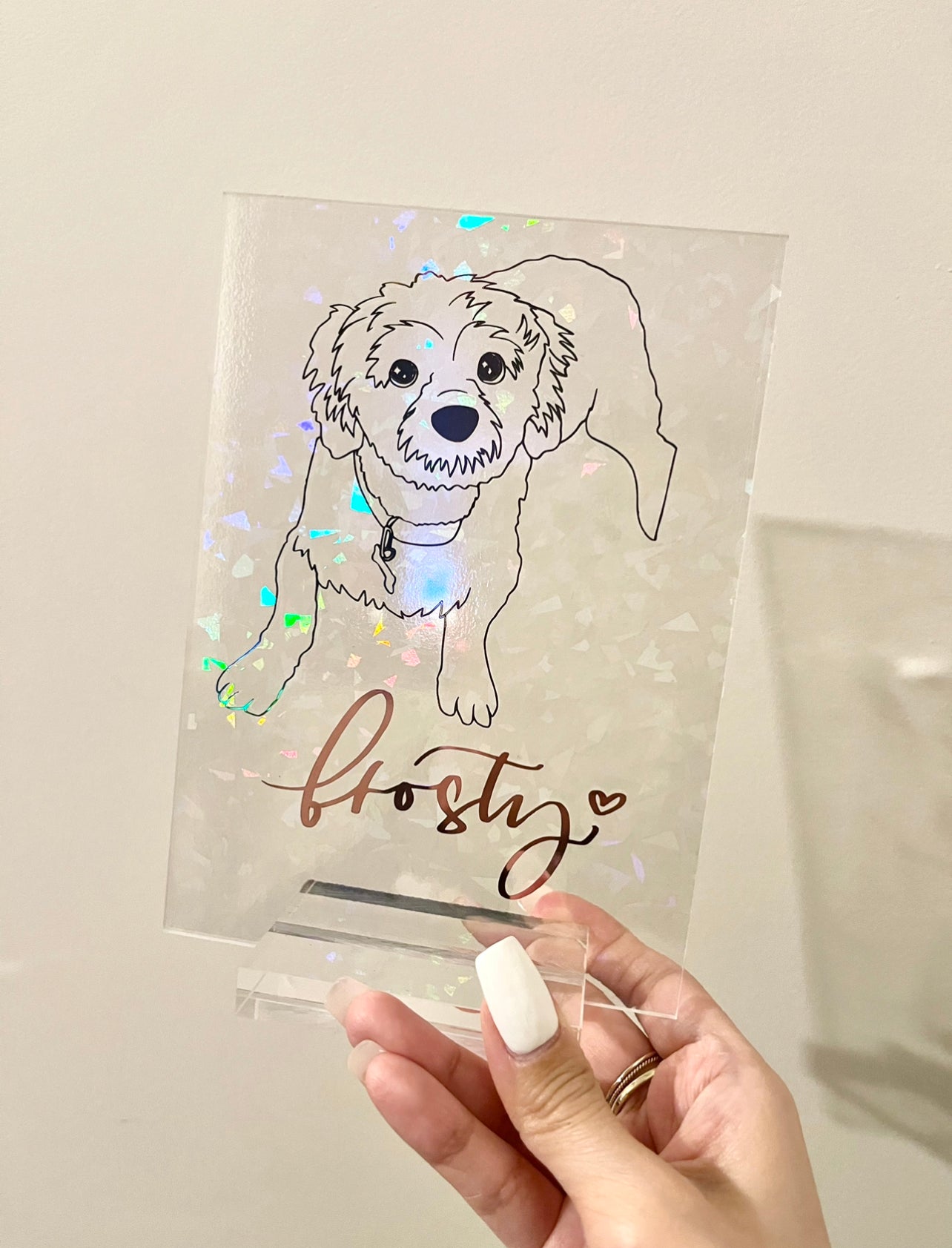 acrylic portrait display (5x7")