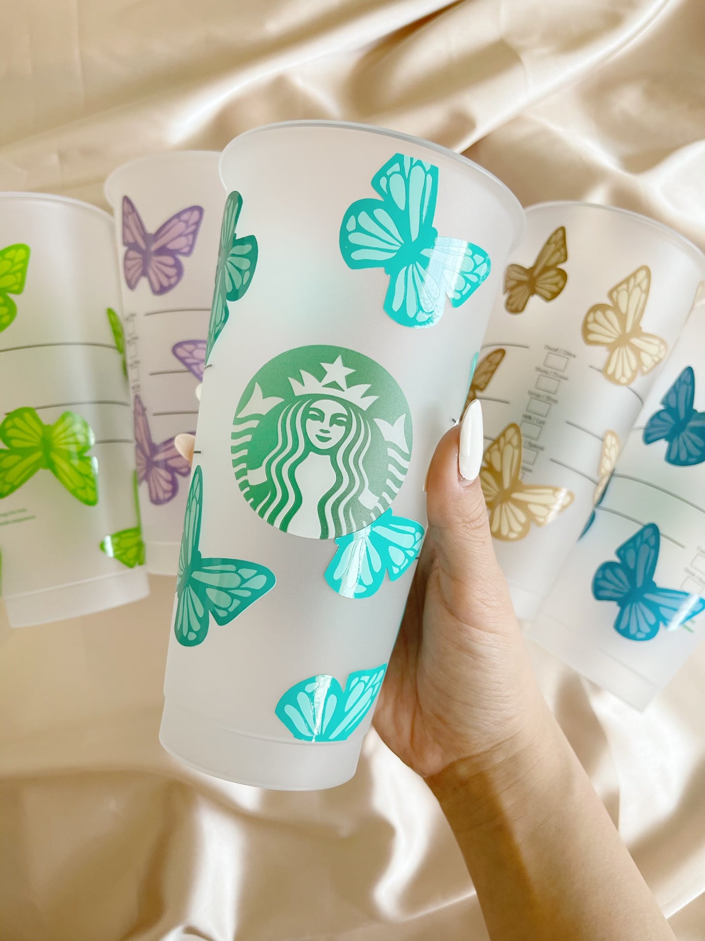 Teal/Mint Mariposa Tumbler