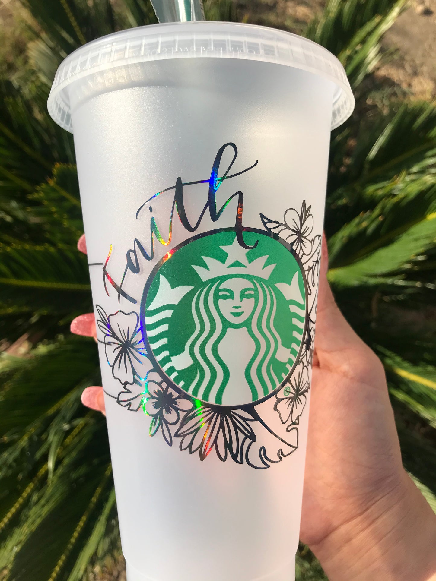 Tropical Floral Wreath Tumbler