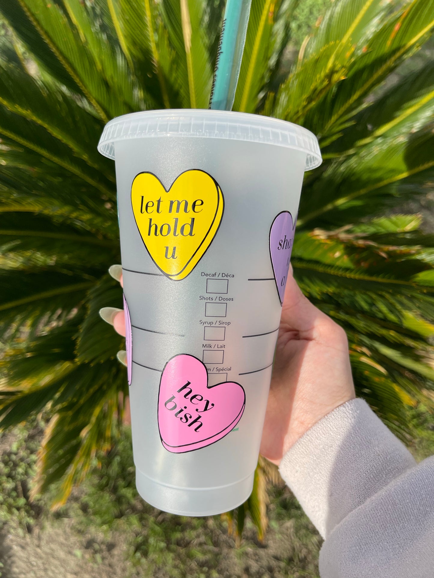 Conversation hearts tumbler • Valentine’s Day