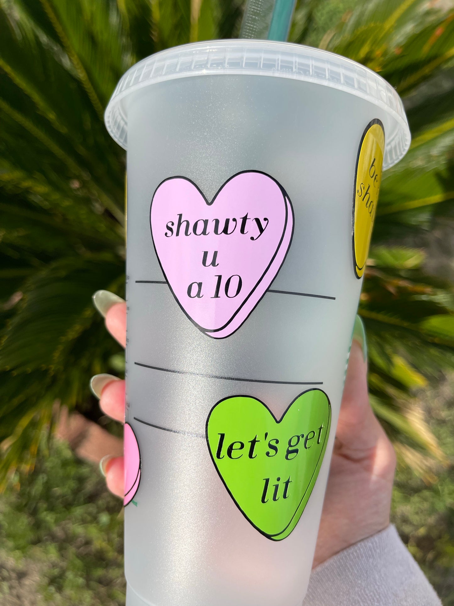 Conversation hearts tumbler • Valentine’s Day