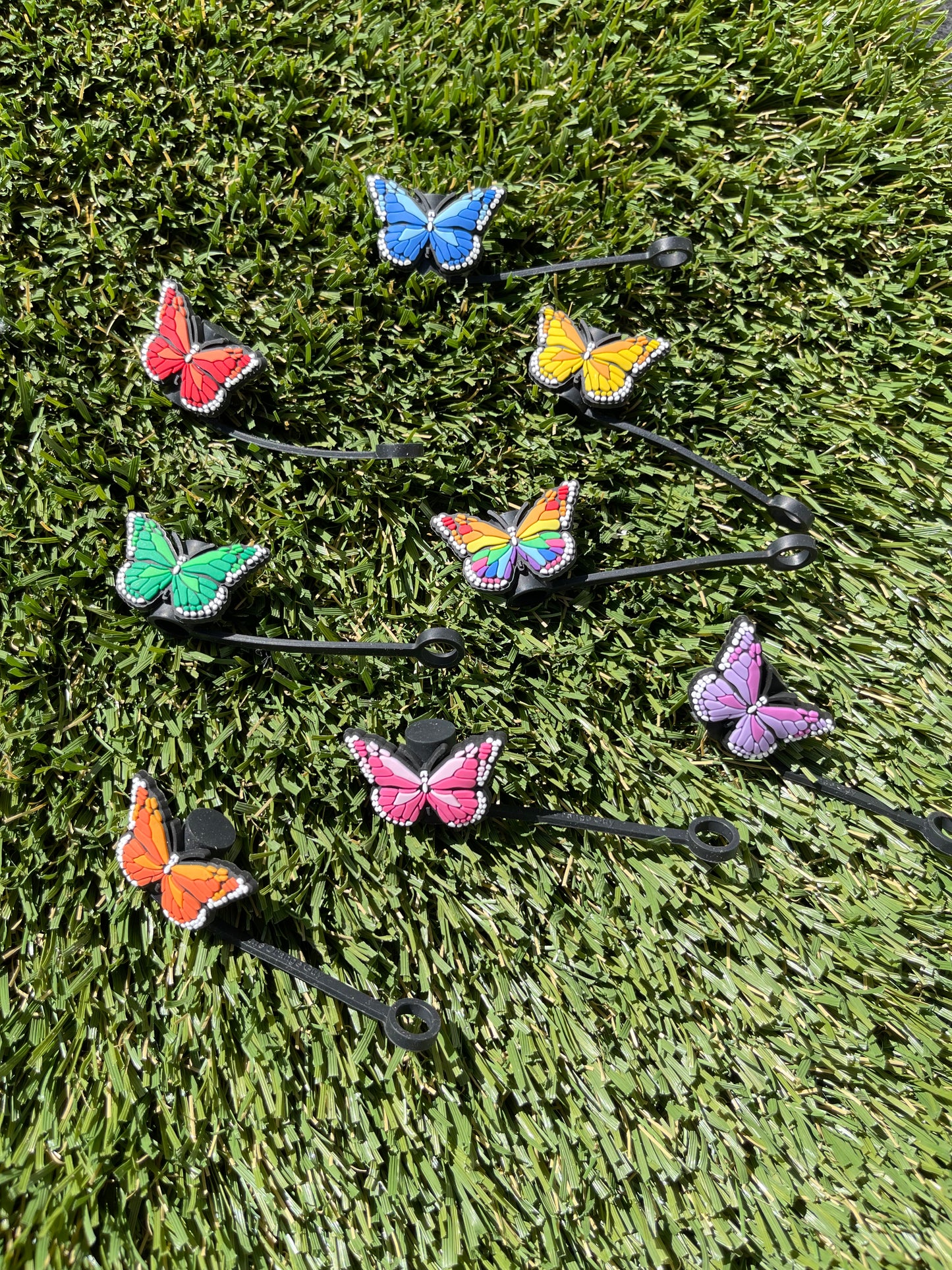Butterfly mariposa | 6-8 REGULAR STRAW COVERS