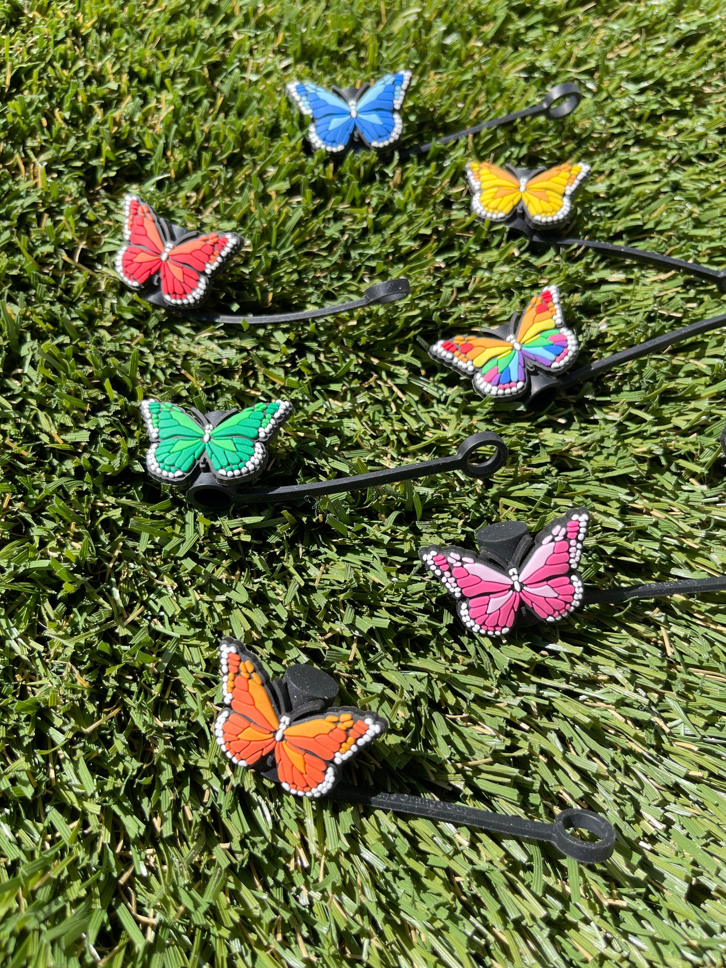 Butterfly mariposa | 6-8 REGULAR STRAW COVERS