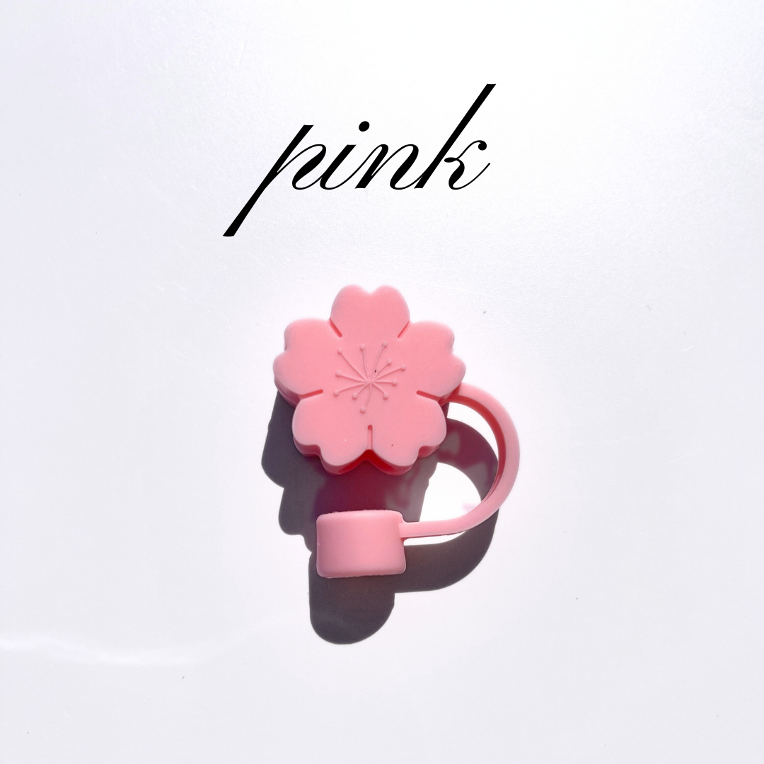 Straw Cover Pink Daisy – Honey