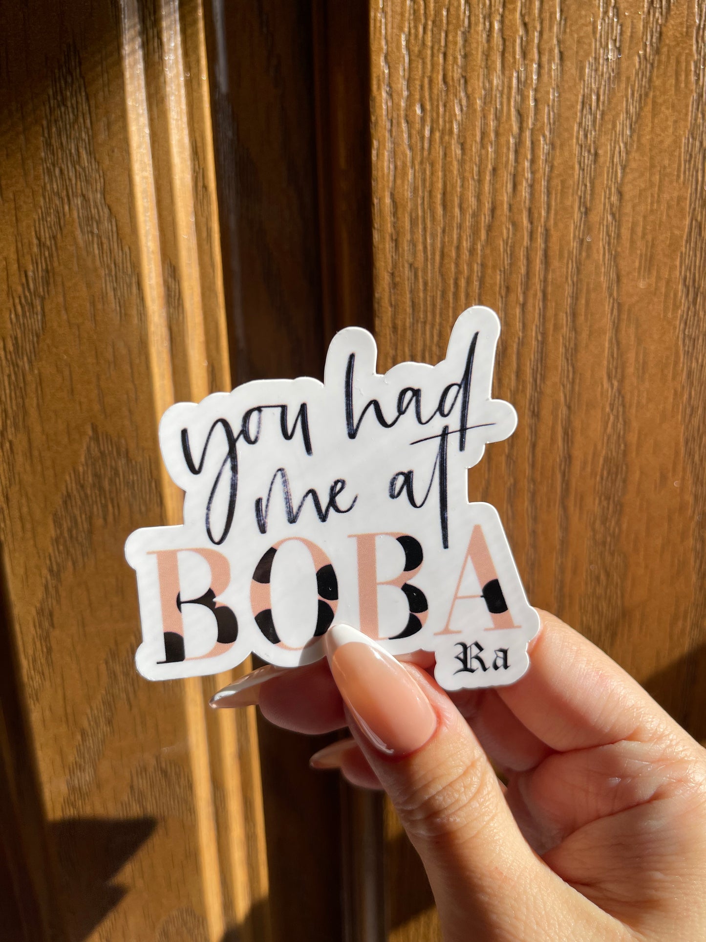 You had me at boba sticker