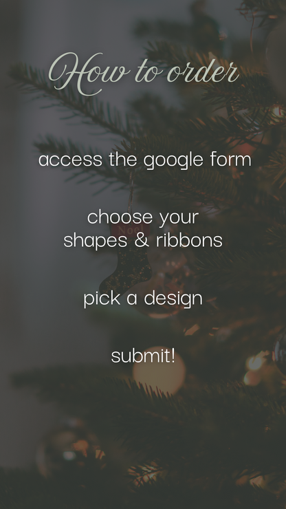 Personalized Christmas Ornaments -- Name