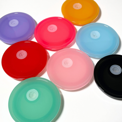 Colored acrylic lids • 16 oz glass can lid replacement