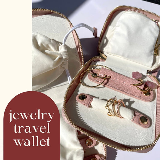 Jewelry travel wallet — cute travel case • PICK YOUR COLOR!