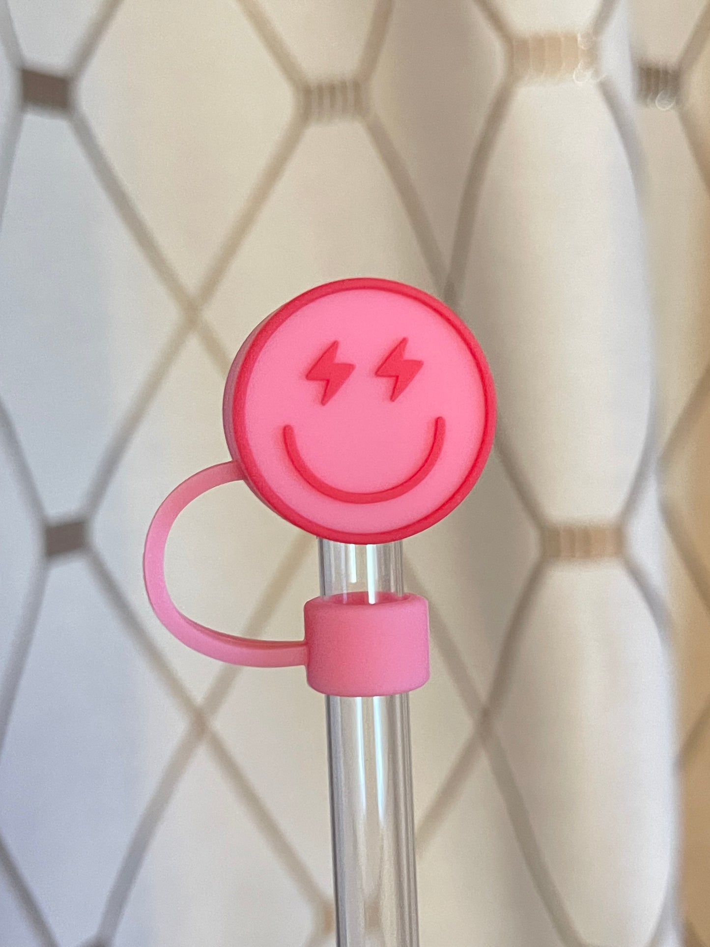 Pink trendy smile| 10-12 MM | STANLEY straw cover