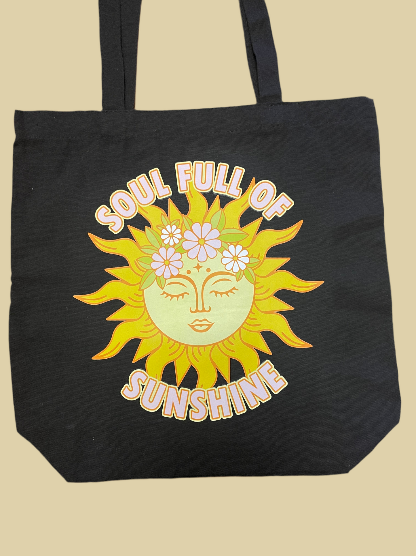 Sunshine tote bag • cute & trendy cotton canvas tote