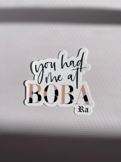 You had me at boba sticker
