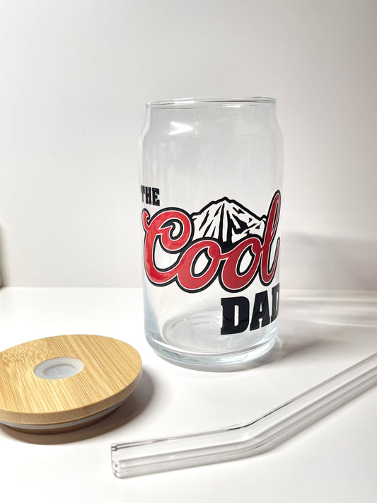 16 oz glass can • the cool dad | Father’s Day gift | Father’s Day | gift for dads
