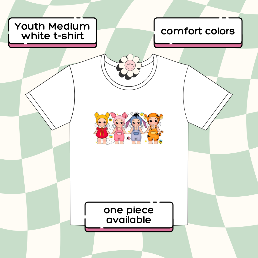 Sonny A Pooh • acre woods • Comfort colors youth shirt medium