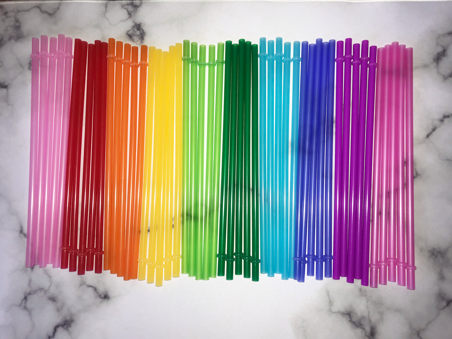 11" Solid Color Straws