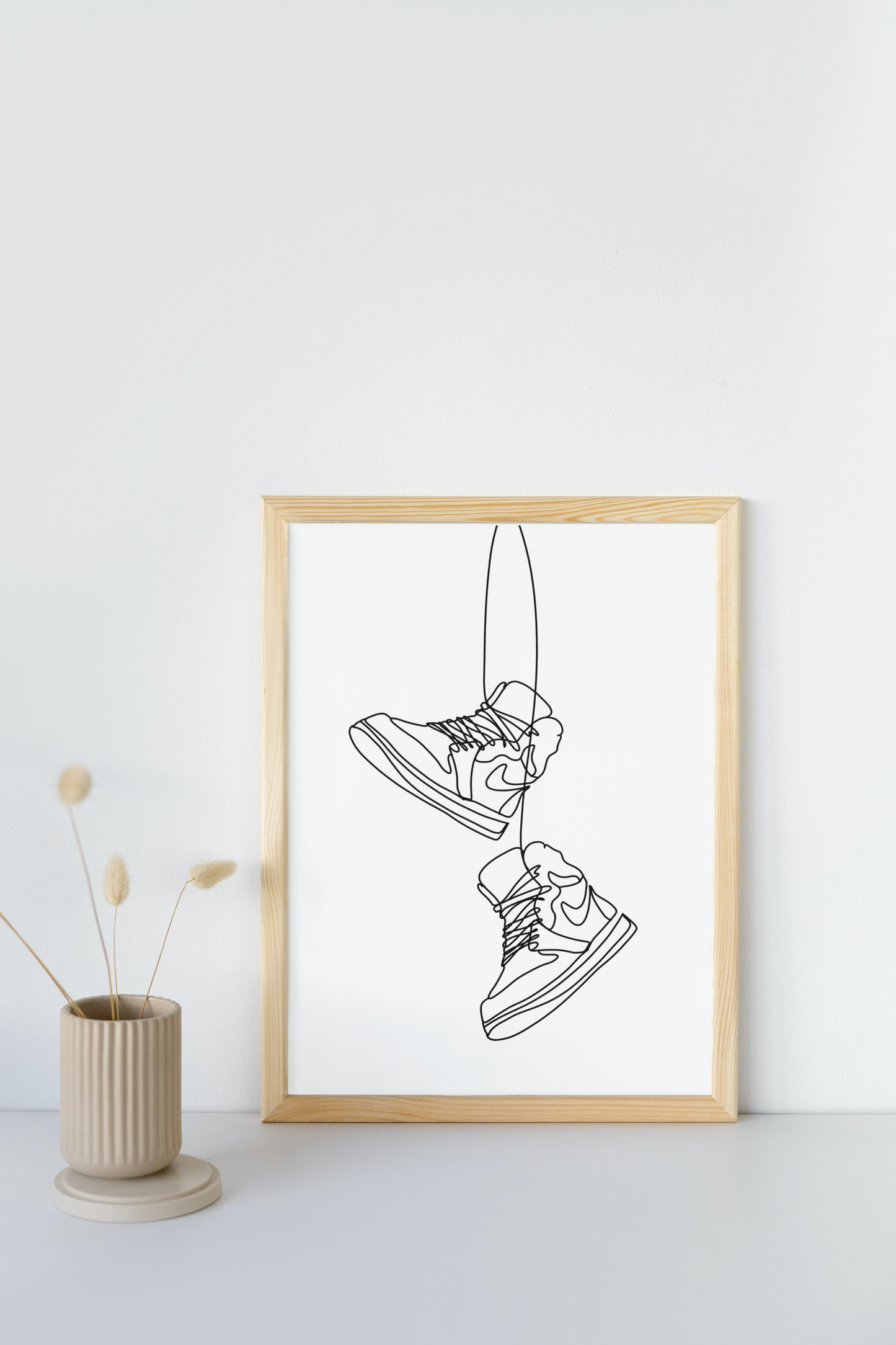 Sneaker line art