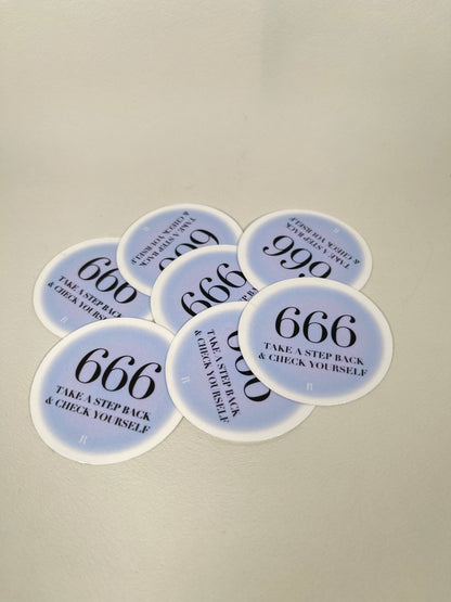 STICKER | ANGEL NUMBER PHRASES CIRCLE • bundle pack available