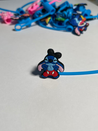 Stitch Straw Covers | 6-8 REGULAR STRAW COVERS • Cute character Straw Covers