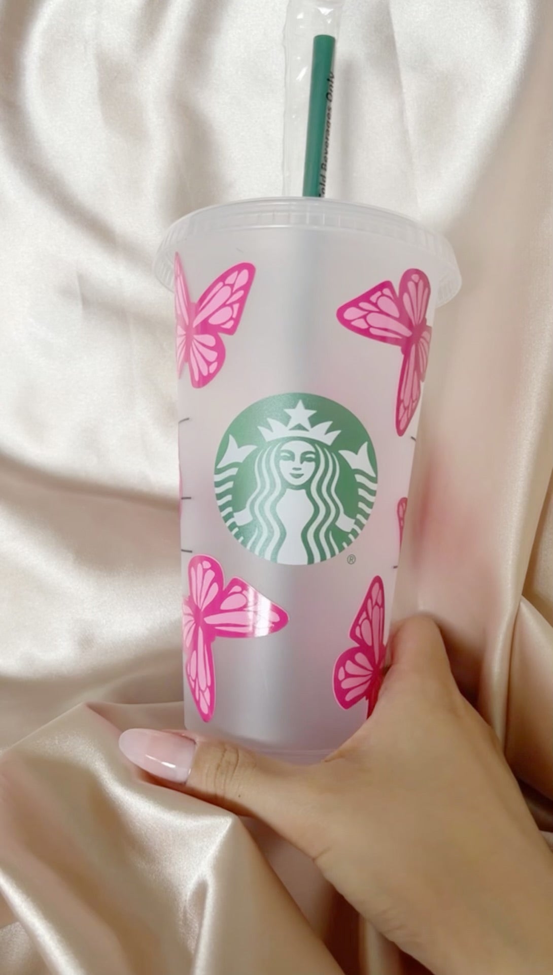 Pink Mariposa Tumbler